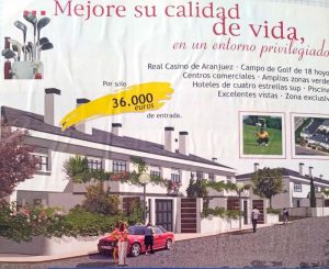 Recorte Revista de promoción de Chalets en La Montaña