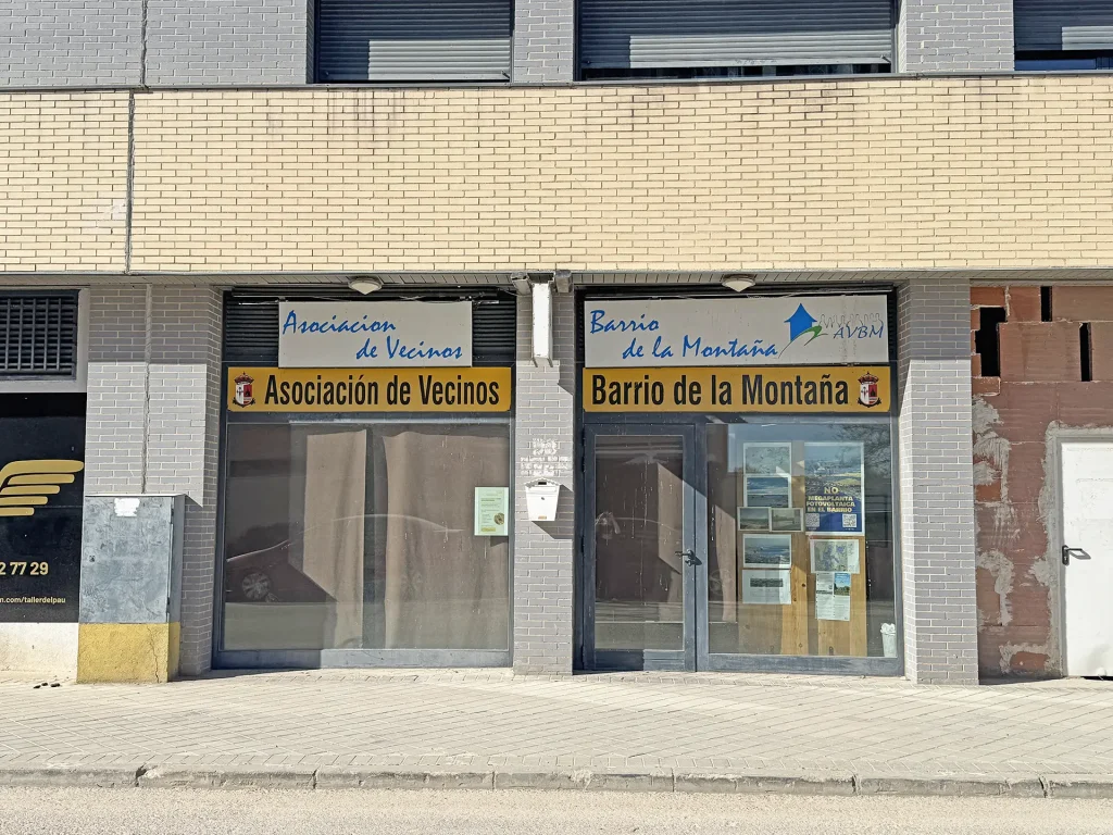 Sede de la Asociación de Vecinos Barrio La Montaña en Aranjuez: impulsando mejoras y actividades comunitarias para los que viven en el barrio