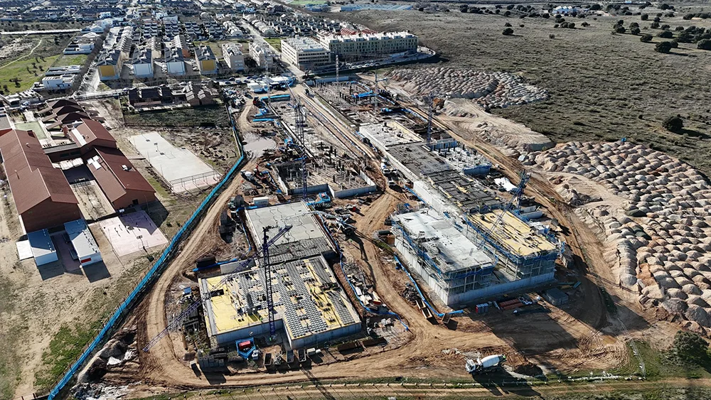 Vista aerea de pisos en La Montaña, Aranjuez